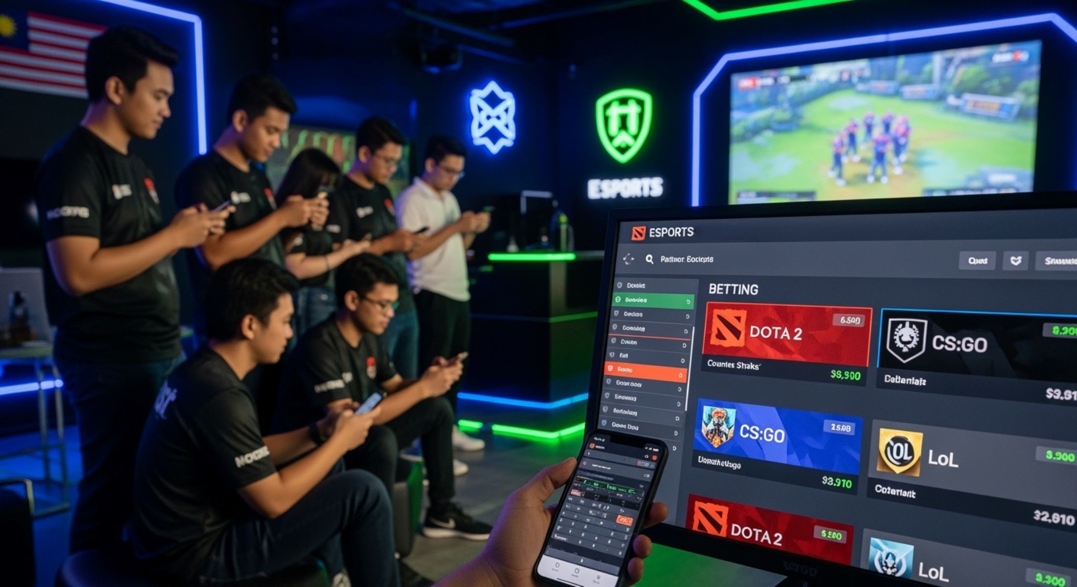 Esports betting markets